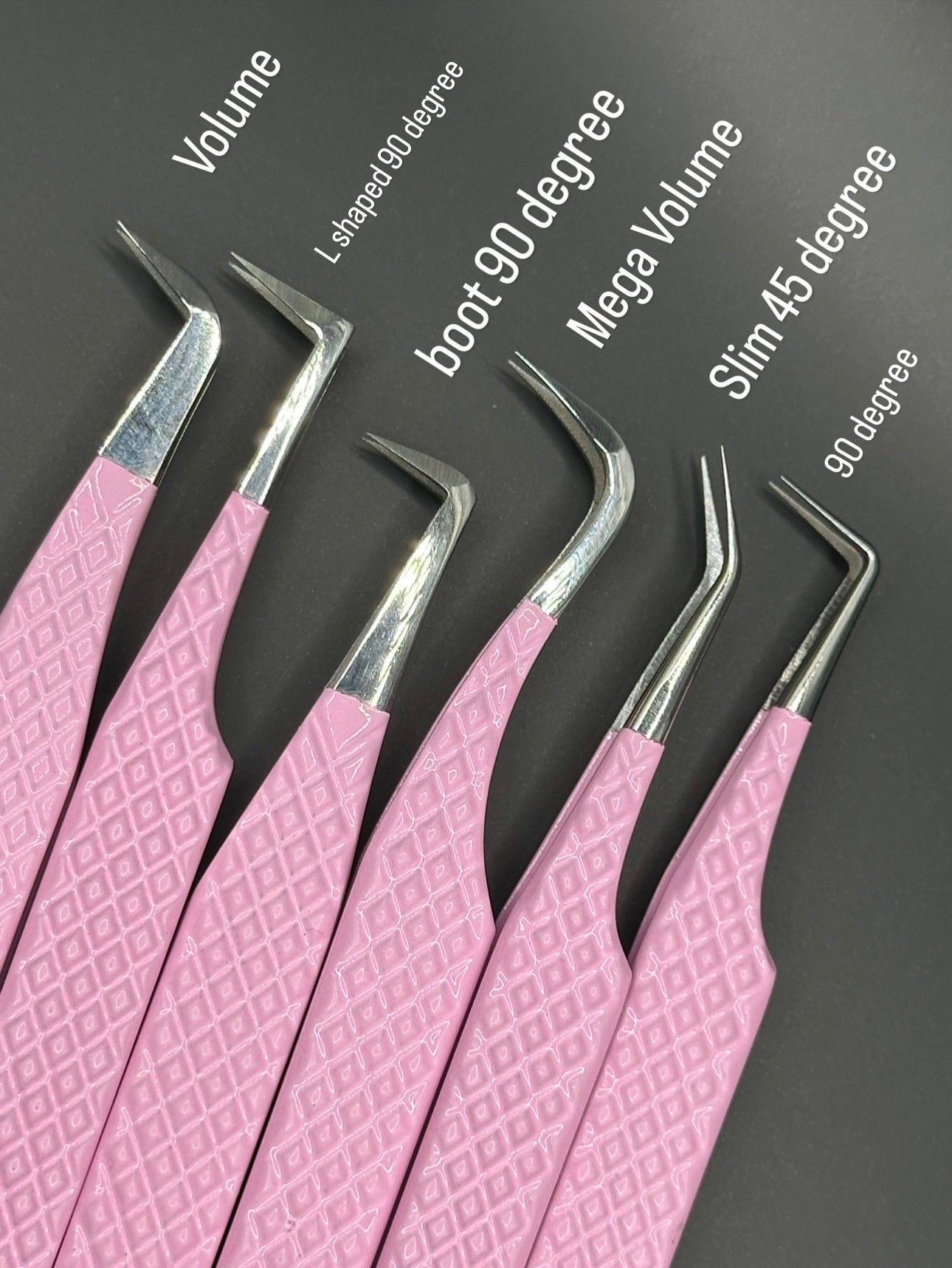 Fiber KeyGrip lash tweezers